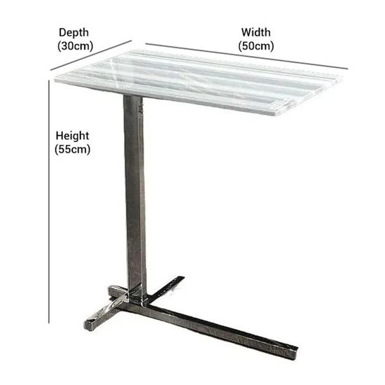 Flamingo Marble Accent Table with Steel Base - Variation Available